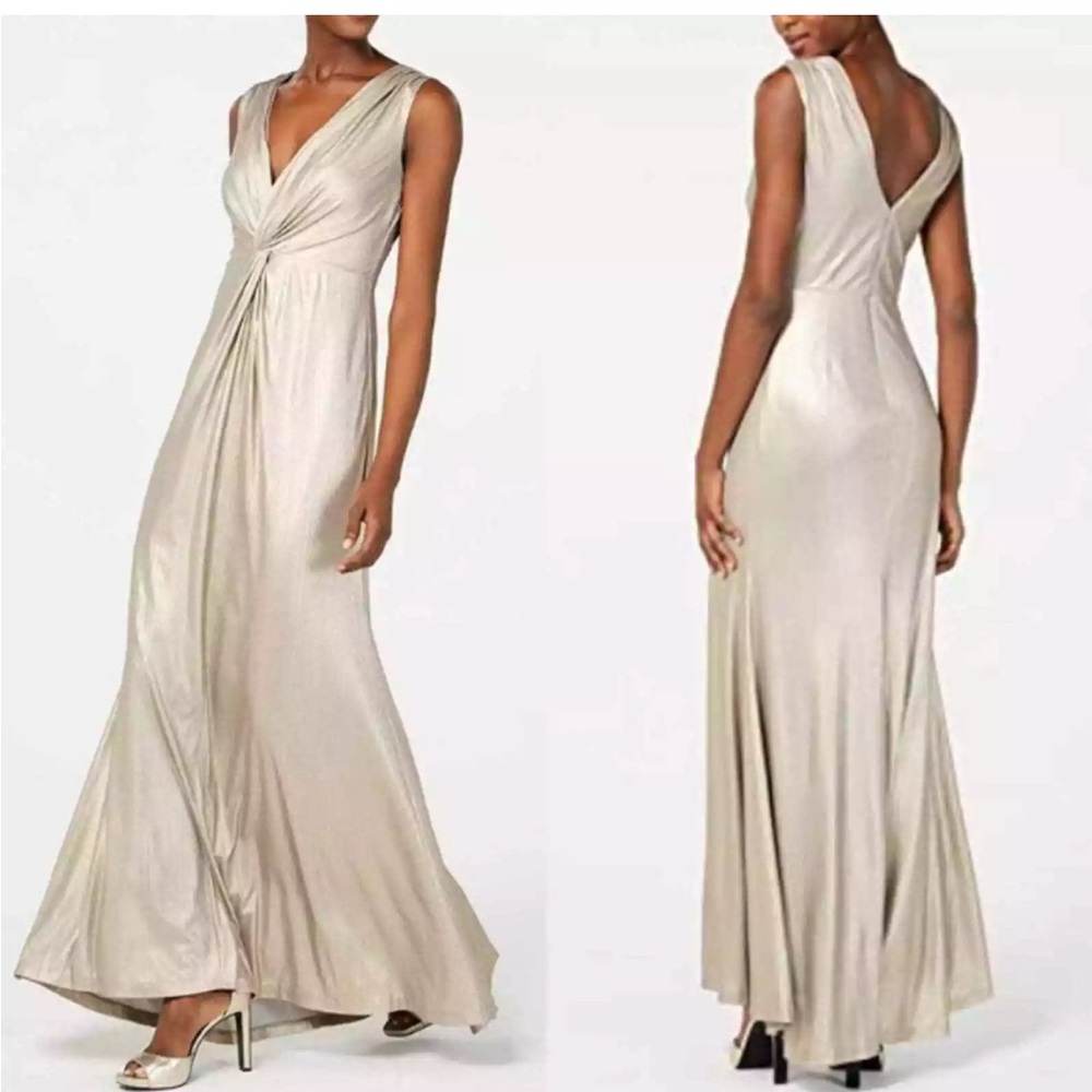 Calvin Klein Elegant Beige Maxi Dress